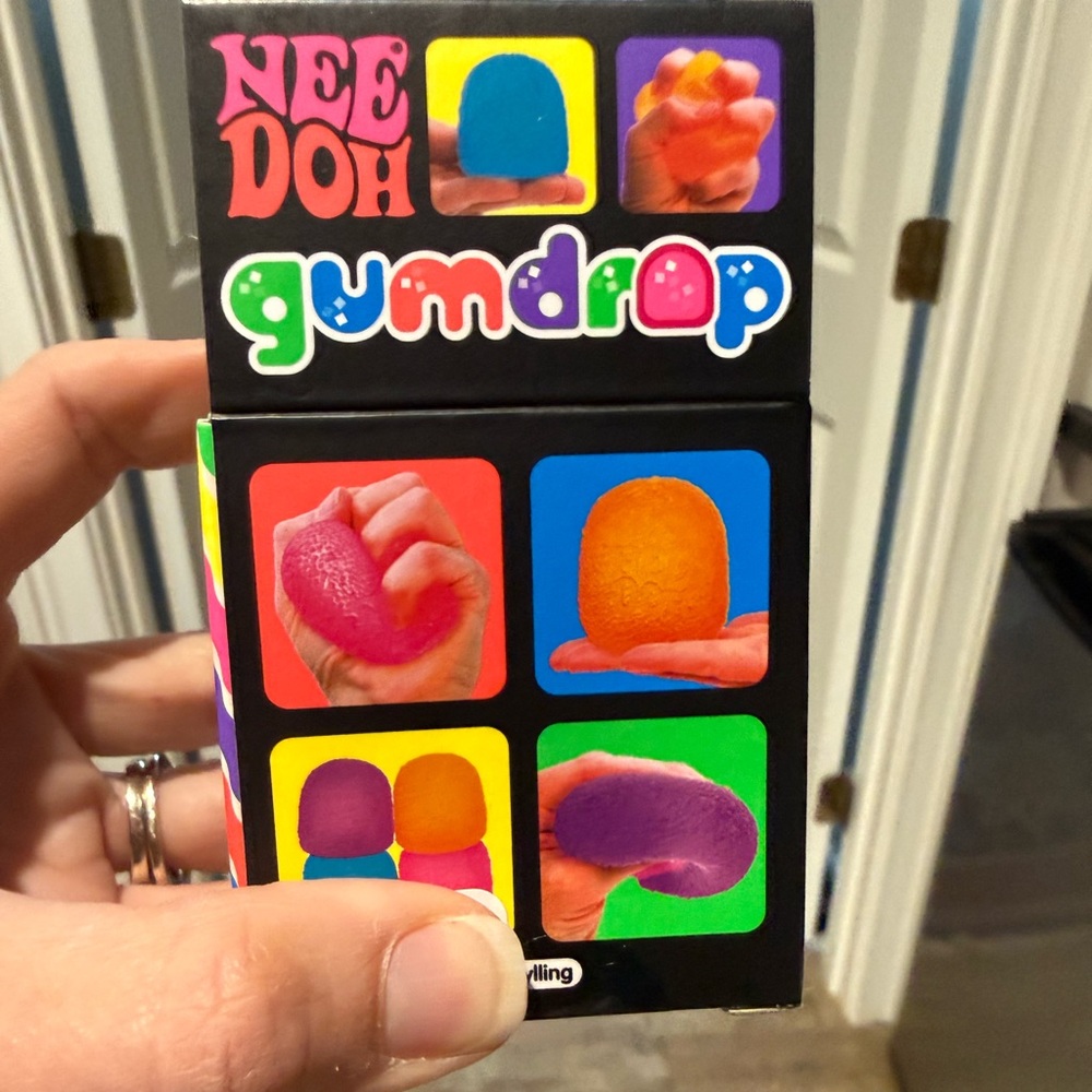 Schylling NeeDoh Gumdrop Blue Squishy Toy TIKTOK fav! - Picture 4 of 5
